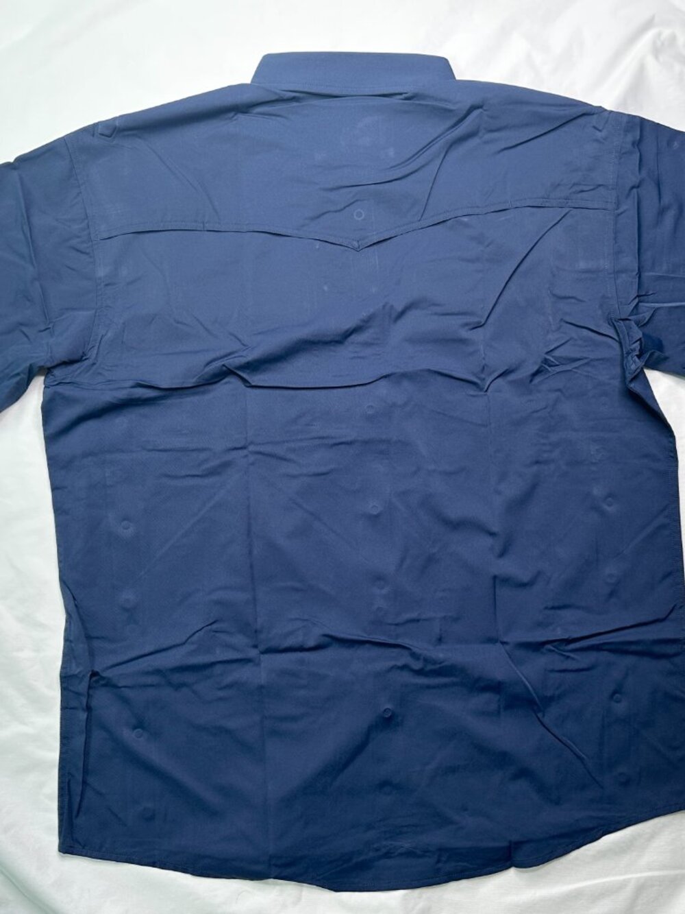 Men's Navy Casual Button-Down Shirt - Picture 4 of 10